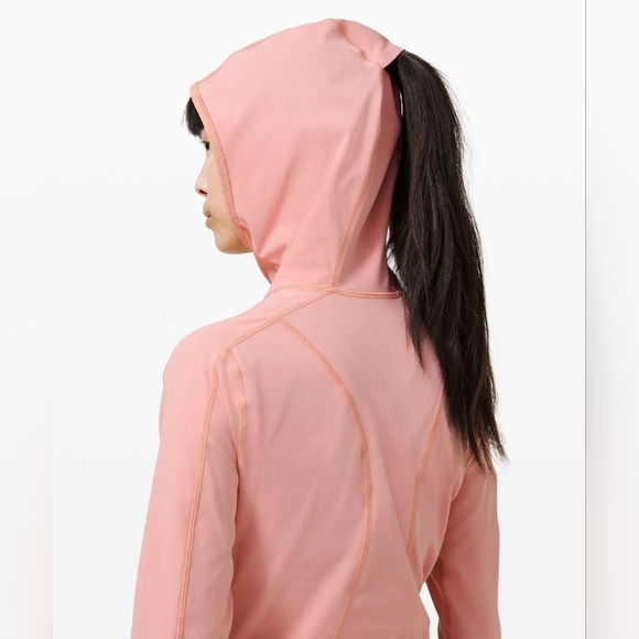 lululemon athletica Tops - Lululemon Break a Trail 1/2 Zip Hoodie Pink Pastel 6
